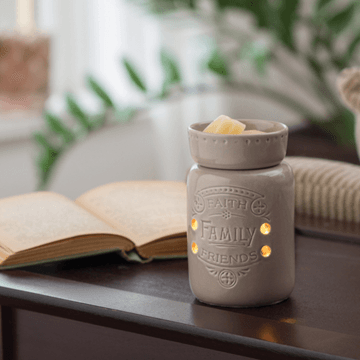 Midsize 'Faith Family Friends' Fragrance Warmer