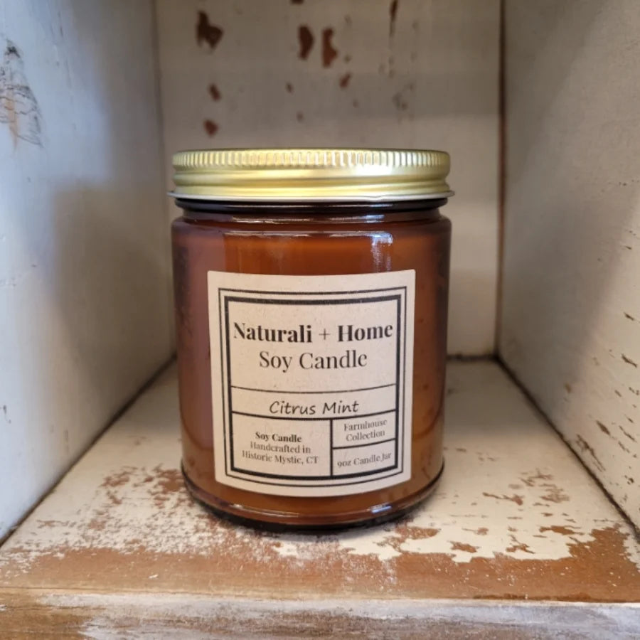 Citrus Mint Soy Candle - Naturali Home