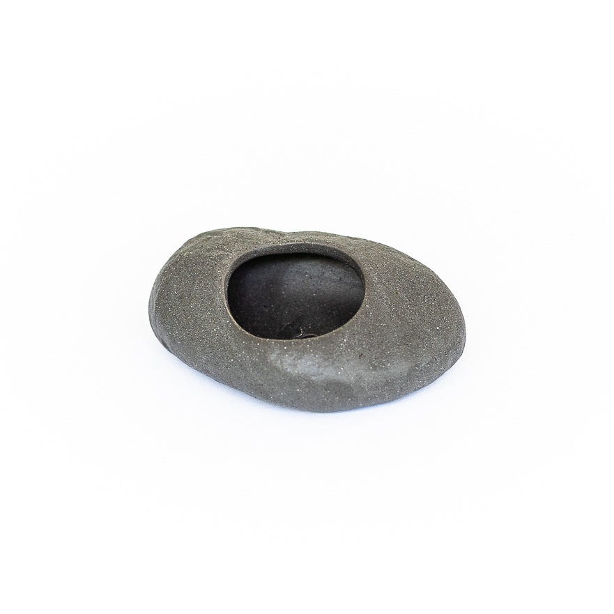 Gray Ceramic Stone Tillandsia Air Plant Holder