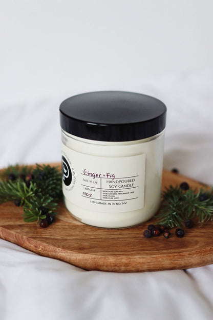 Hand-Poured Soy Wax Candles - Phthlate-free, Clean Burning