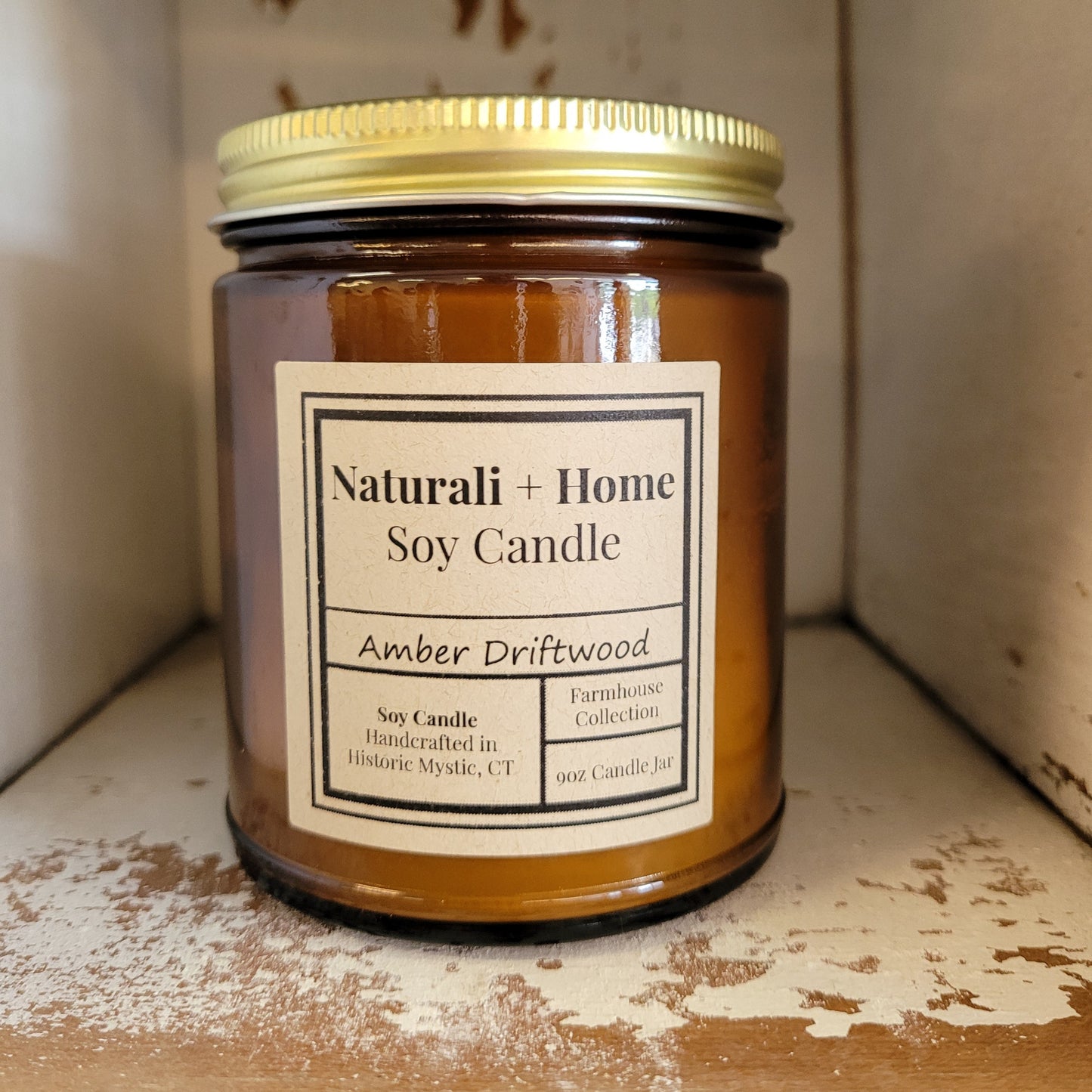 Amber Driftwood Soy Candle - Naturali Home