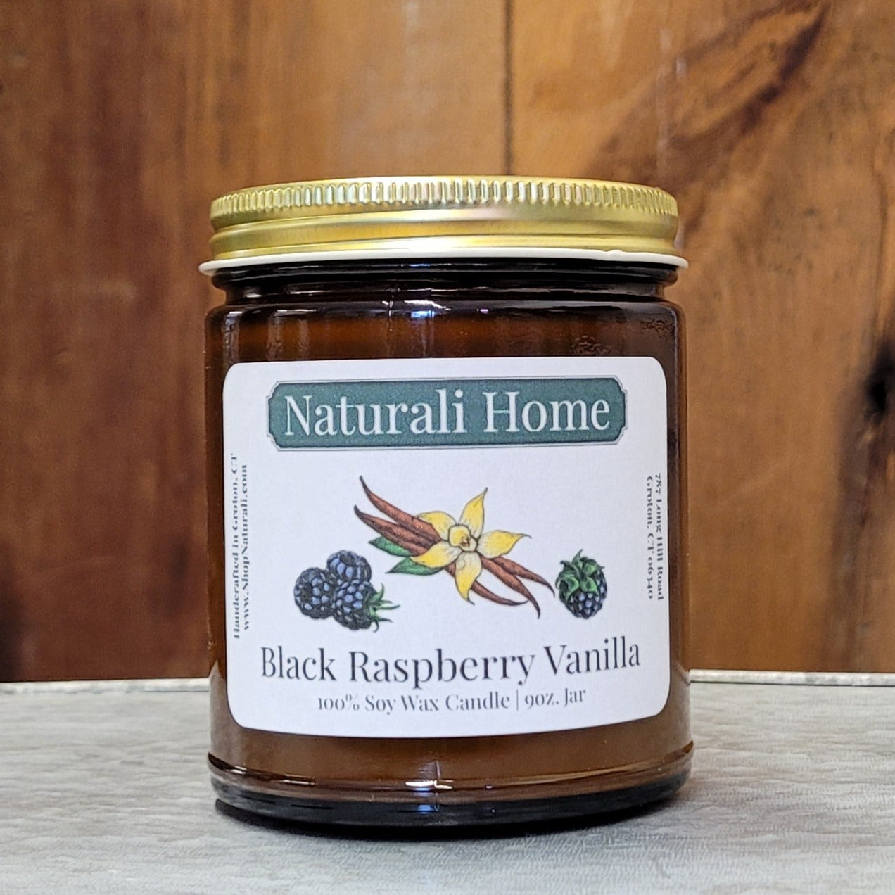 Black Raspberry Vanilla Soy Candle