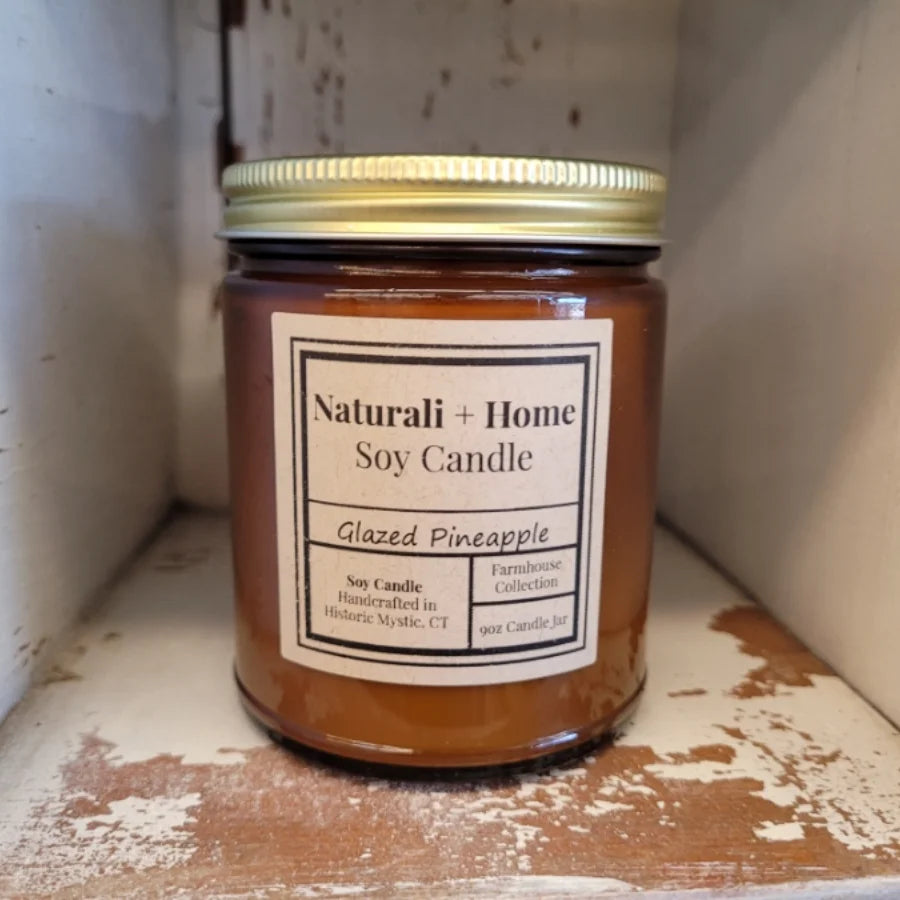 Glazed Pineapple Soy Candle - Naturali Home