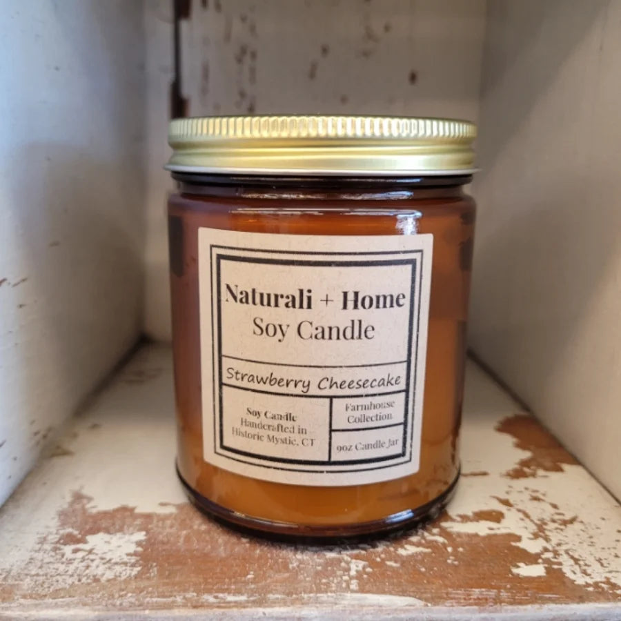 Strawberry Cheesecake Soy Candle - Naturali Home